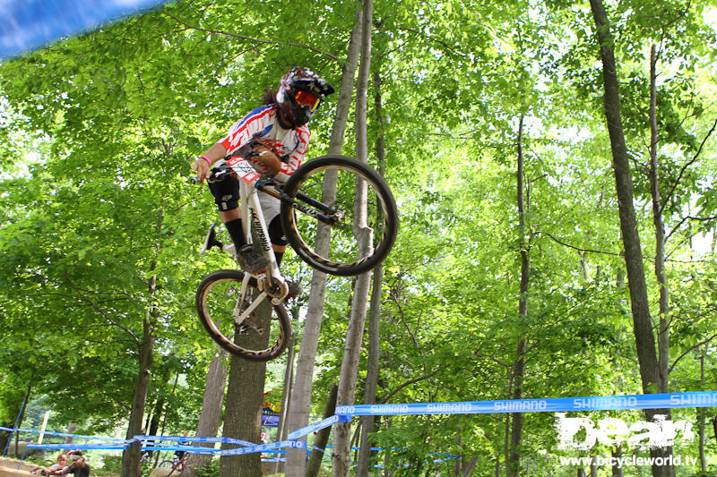 Mike Haderer of Corsair bikes at the US OPEN Slalom course